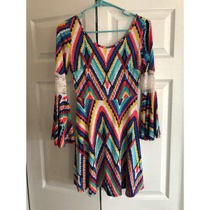 Colorful Skater Dress